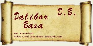 Dalibor Baša vizit kartica